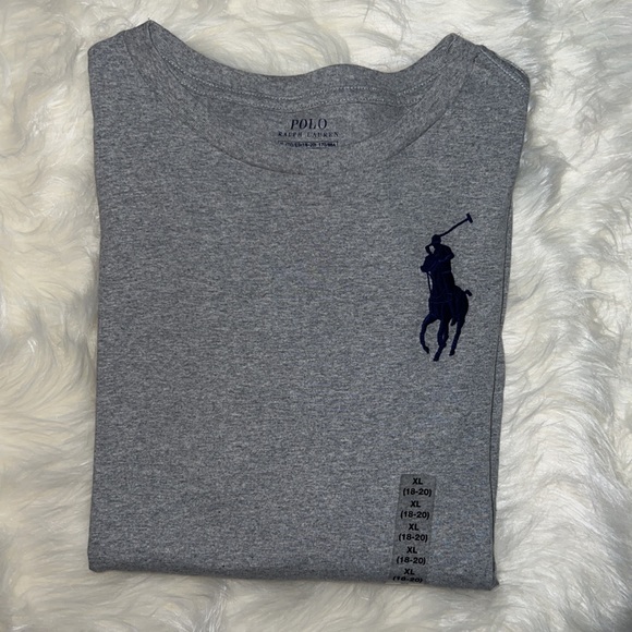 Boys XL Large Pony Long Sleeve Grey - Picture 1 of 6